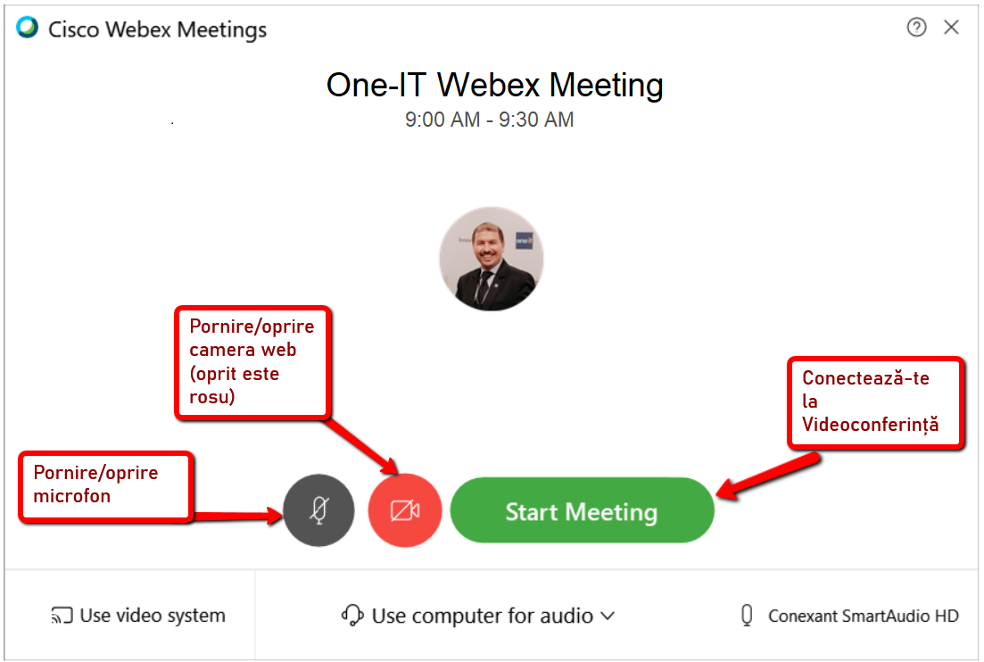 Webex instructiuni