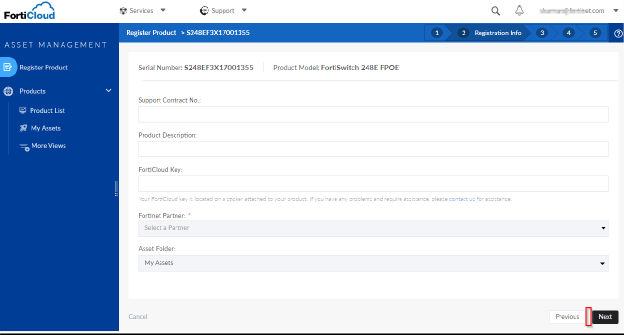 Fortinet Forticloud