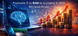 Produsele IT cu RAM se scumpesc în 2026 din cauza AI-ului
