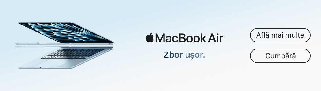 Vezi noul MacBook Air Apple - Apcom, distribuitorul oficial Apple în România